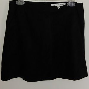 cupcakes & cashmere Faux Suede skirt